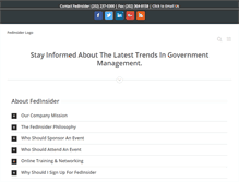 Tablet Screenshot of fedinsider.com